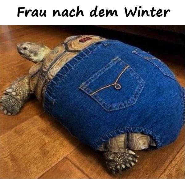 Frau nach dem Winter