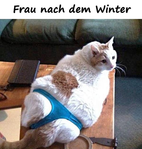 Frau nach dem Winter