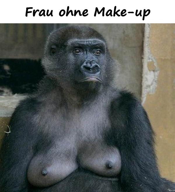 Frau ohne Make-up