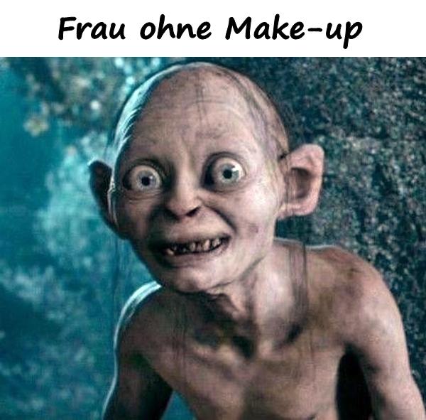 Frau ohne Make-up