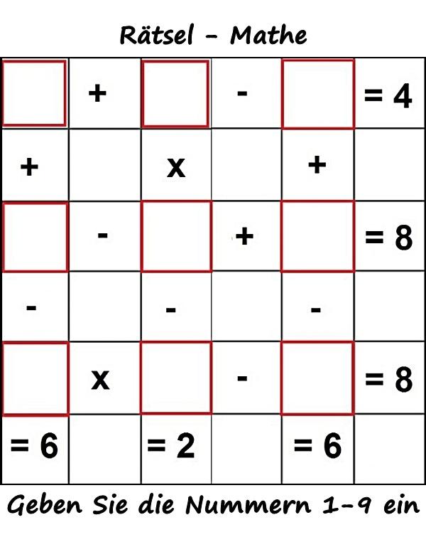 Geben Sie die Nummern 1-9 ein