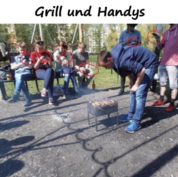 Grill und Handys