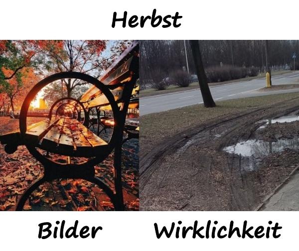 Herbst - Bilder und Wirklichkeit