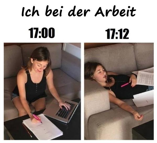 Ich bei der Arbeit