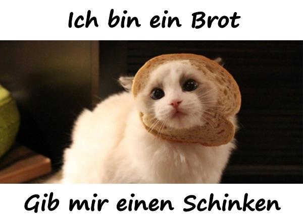 Ich bin ein Brot. Gib mir einen Schinken