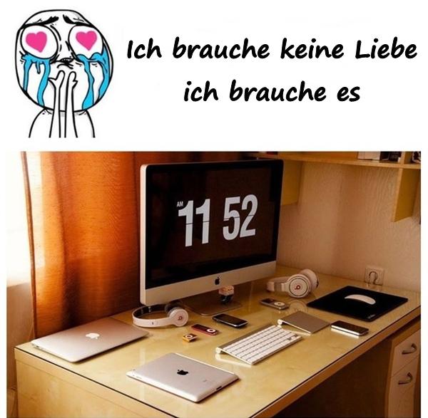 Ich brauche keine Liebe, ich brauche es