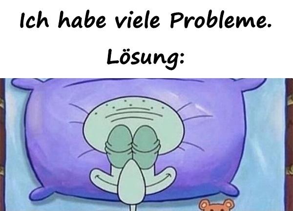 Ich habe viele Probleme. Lösung