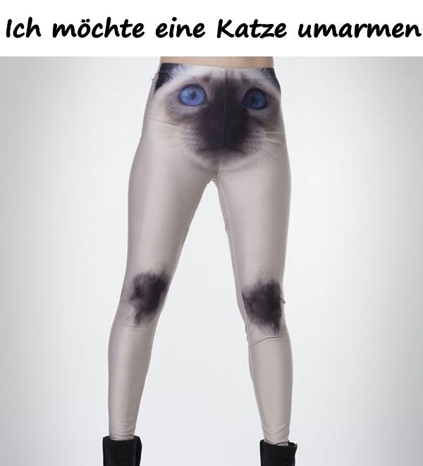 Ich möchte eine Katze umarmen