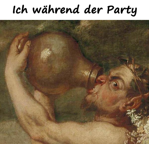 Ich während der Party