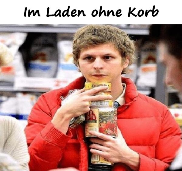 Im Laden ohne Korb