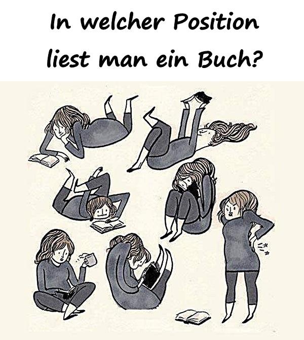 In welcher Position liest man ein Buch