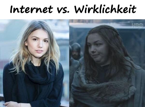 Internet vs. Wirklichkeit