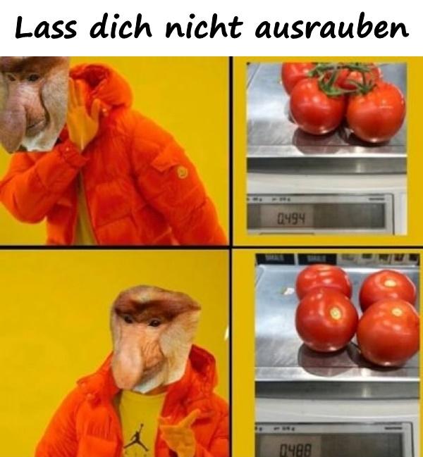 Lass dich nicht ausrauben