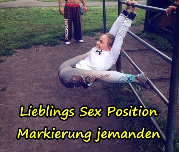 Lieblings Sex Position. Markierung jemanden