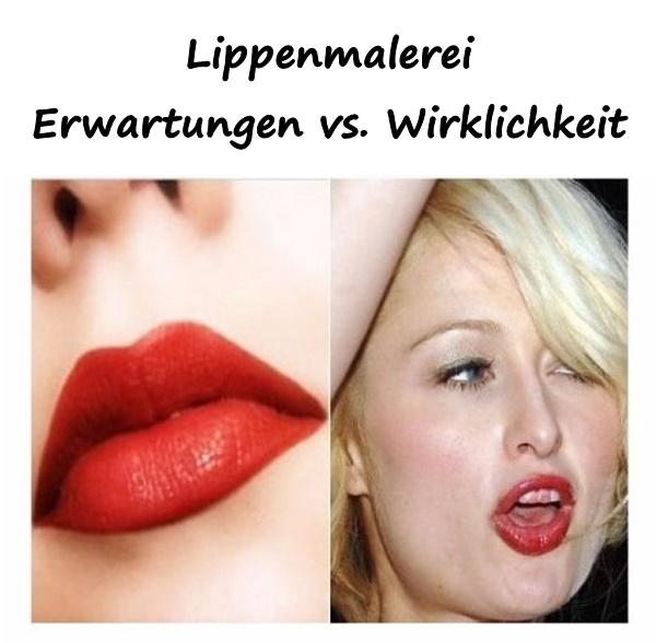 Lippenmalerei