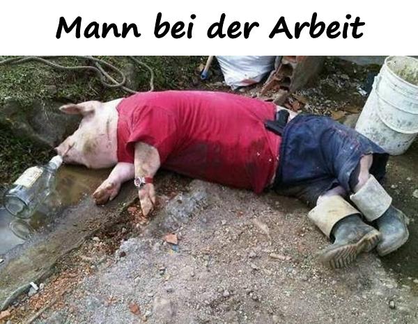 Mann bei der Arbeit