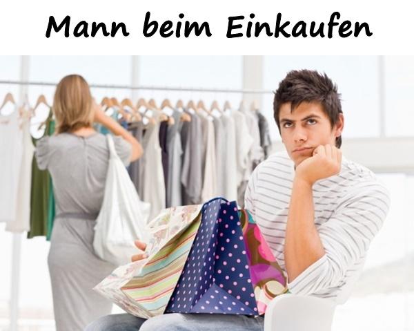 Mann beim Einkaufen