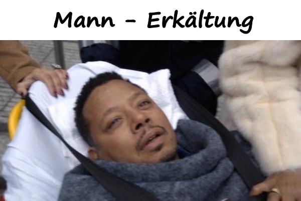 Mann - Erkältung