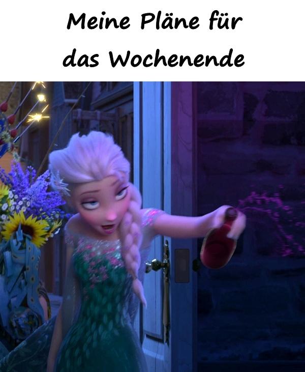 Meine Pläne für das Wochenende