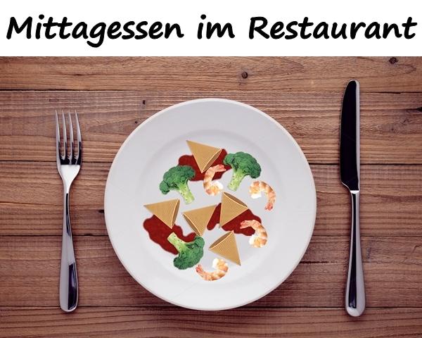 Mittagessen im Restaurant