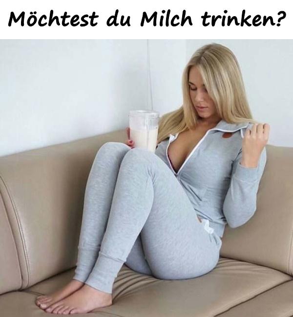 Möchtest du Milch trinken