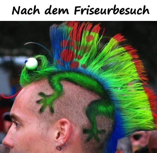 Nach dem Friseurbesuch