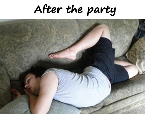 Nach der Party