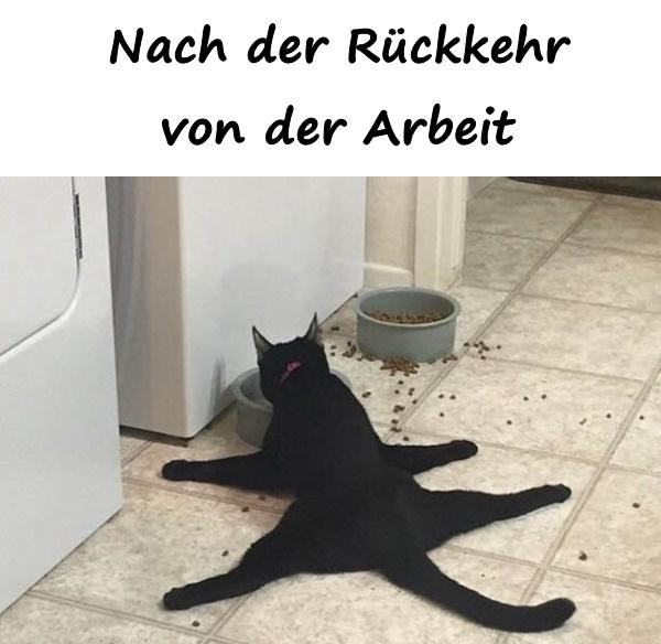 Nach der Rückkehr von der Arbeit