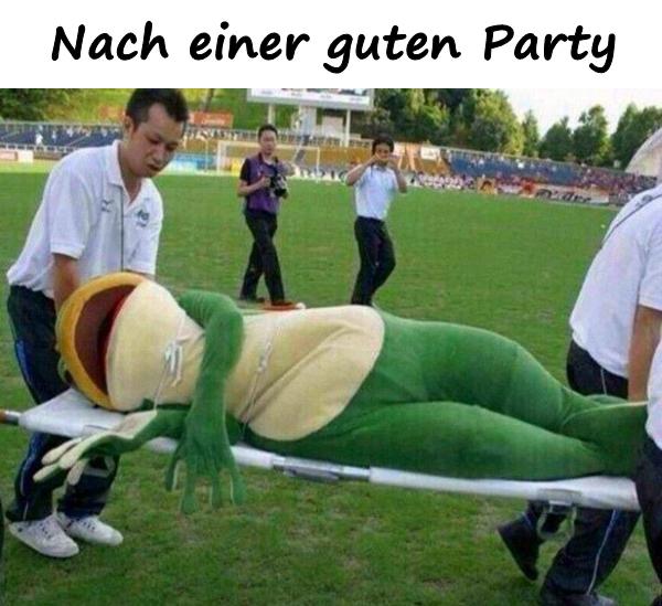 Nach einer guten Party