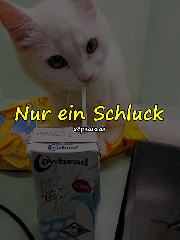 Nur ein Schluck