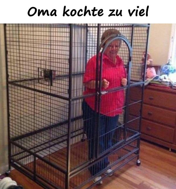 Oma kochte zu viel