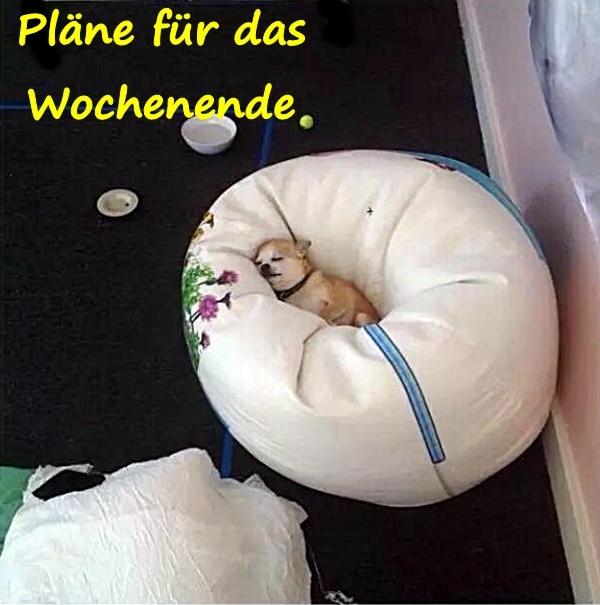 Pläne für das Wochenende