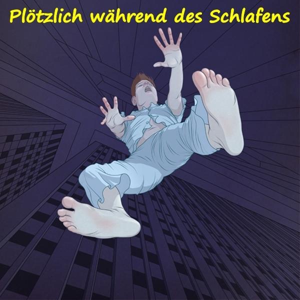 Plötzlich während des Schlafens