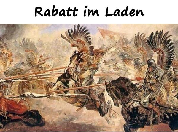 Rabatt im Laden