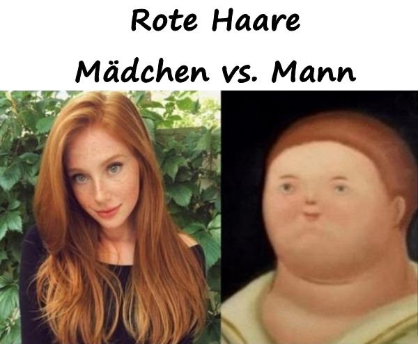 Rote Haare - Mädchen vs. Mann