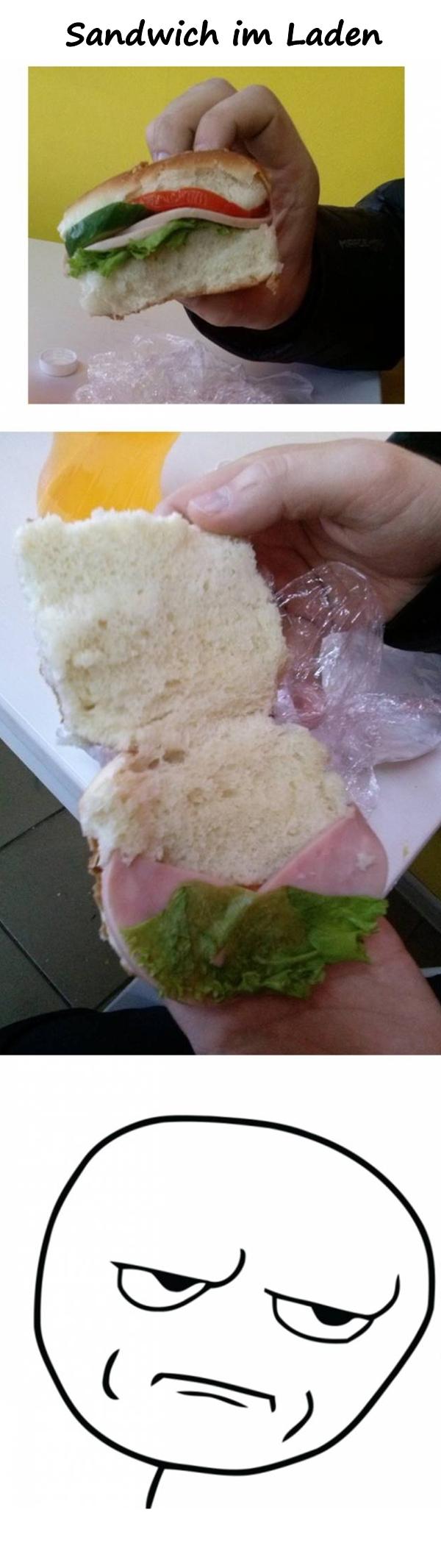 Sandwich im Laden