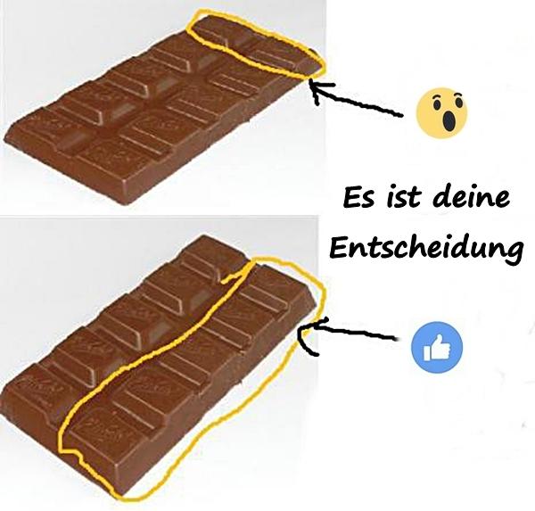 Schokolade - Es ist deine Entscheidung