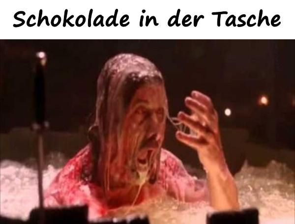 Schokolade in der Tasche