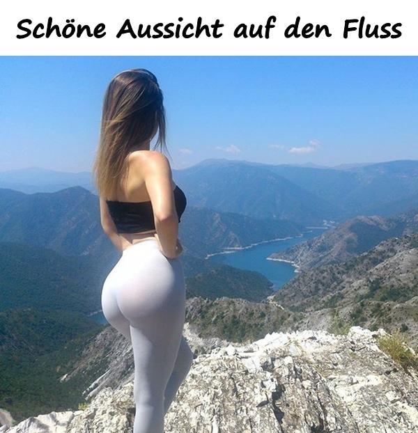 Schöne Aussicht auf den Fluss