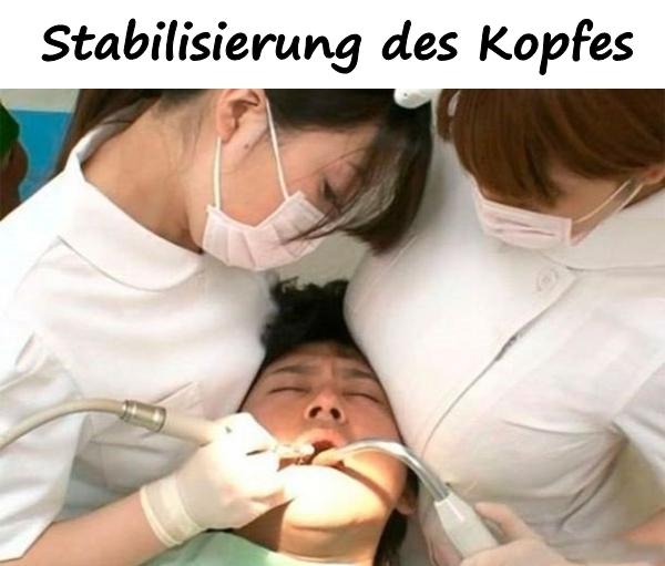 Stabilisierung des Kopfes