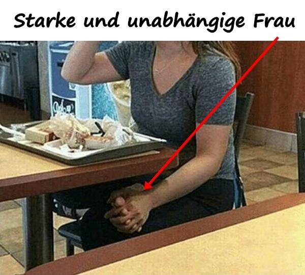 Starke und unabhängige Frau