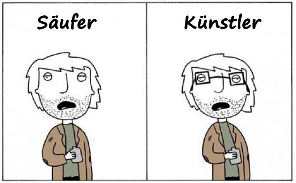 Säufer vs. Künstler