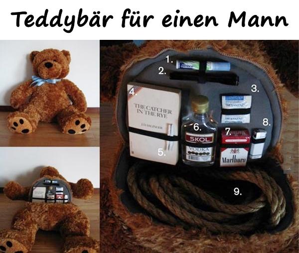 Teddybär für einen Mann