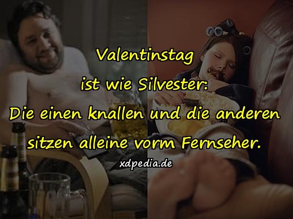 Valentinstag ist wie Silvester: Die einen knallen und die