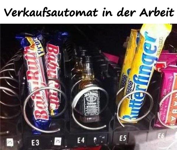 Verkaufsautomat in der Arbeit