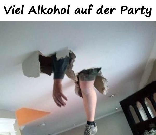 Viel Alkohol auf der Party