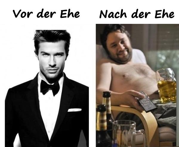 Vor der Ehe und nach der Ehe