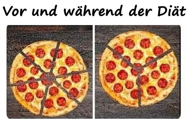 Vor und während der Diät