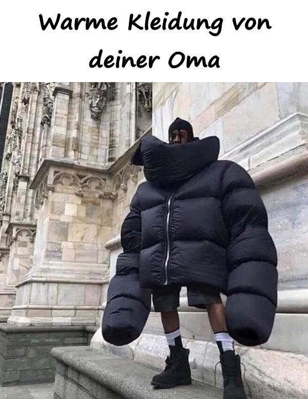 Warme Kleidung von deiner Oma