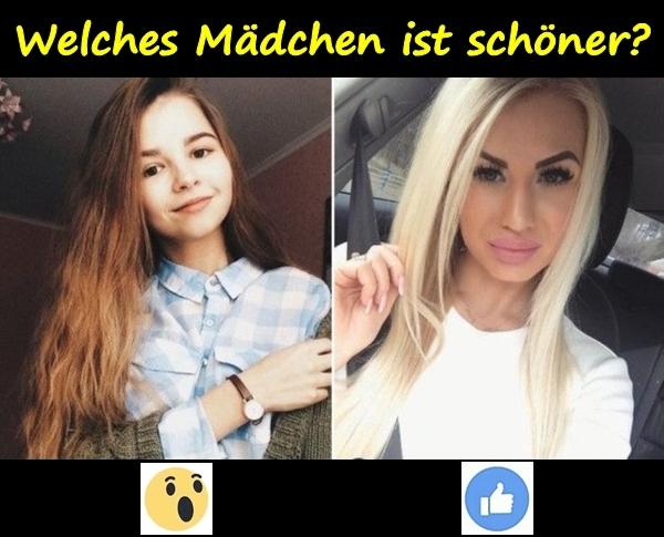 Welches Mädchen ist schöner